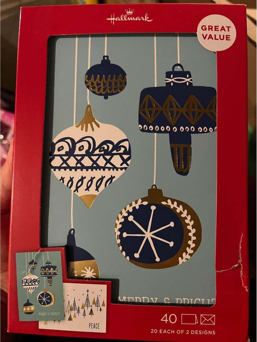 Christmas cards pack of 40